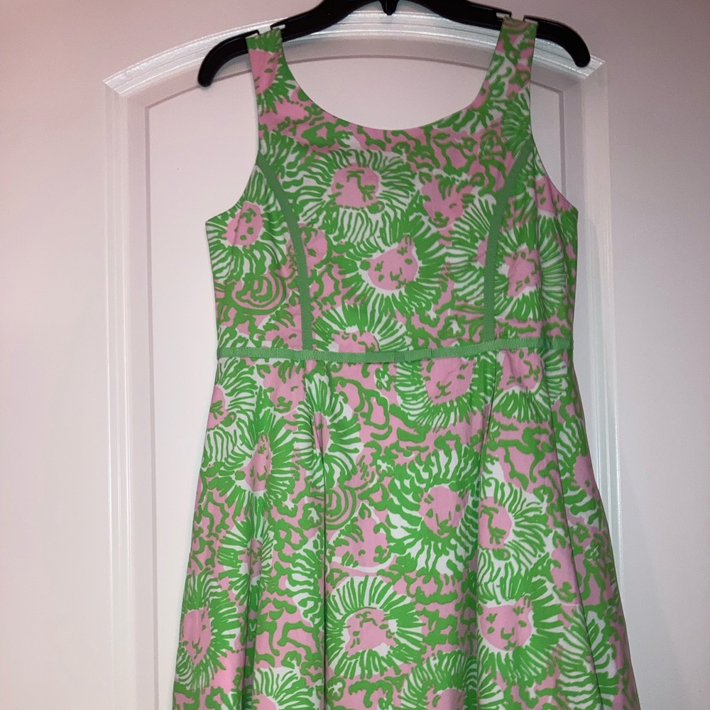 Lilly Pulitzer Cabana Pink Sunny Side Lions Mini Gosling Dress